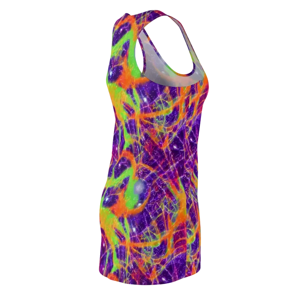 Purple Inferno on Racerback Dress — Back Side