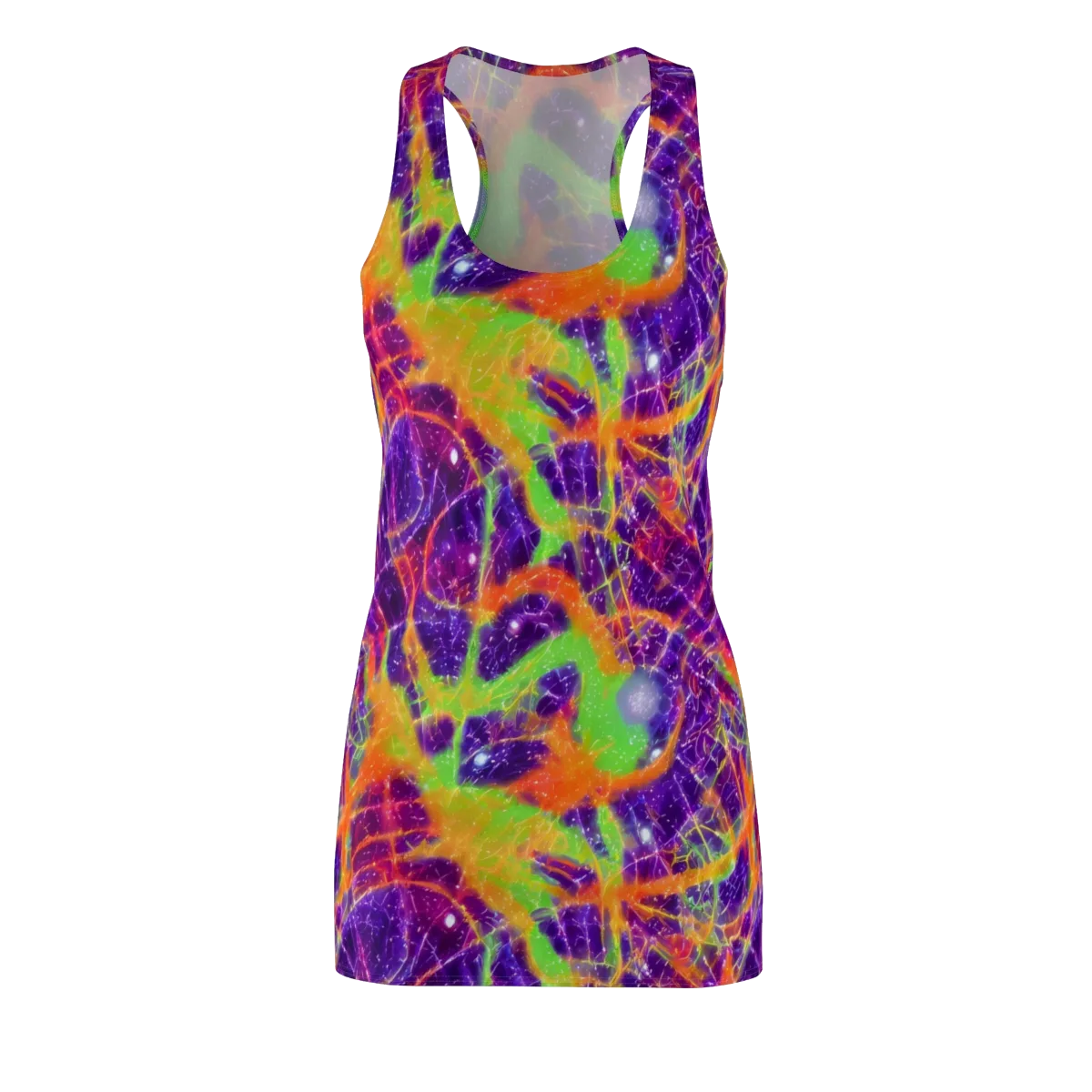 Purple Inferno on Racerback Dress — Front
