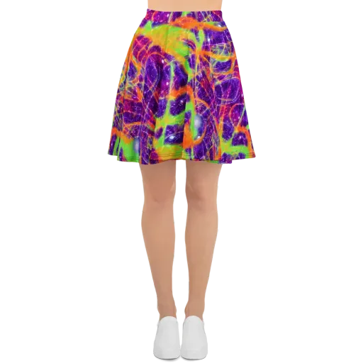 Purple Inferno on a Skater Skirt