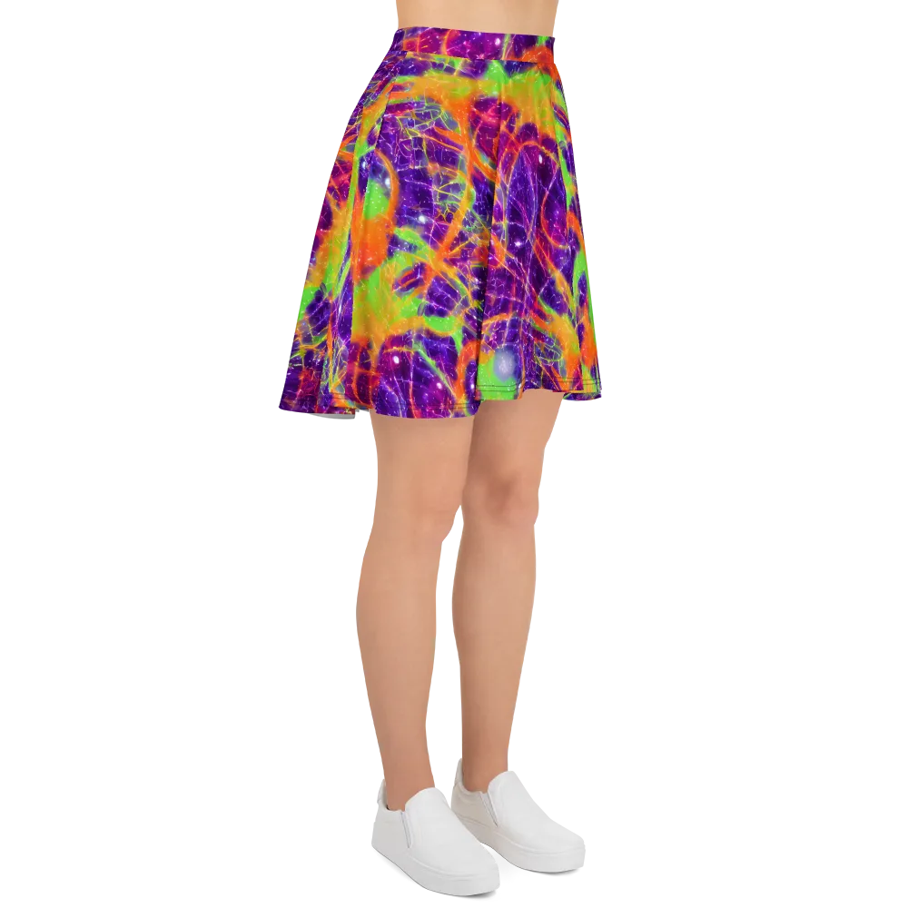 Purple Inferno on Skater Skirt — Right