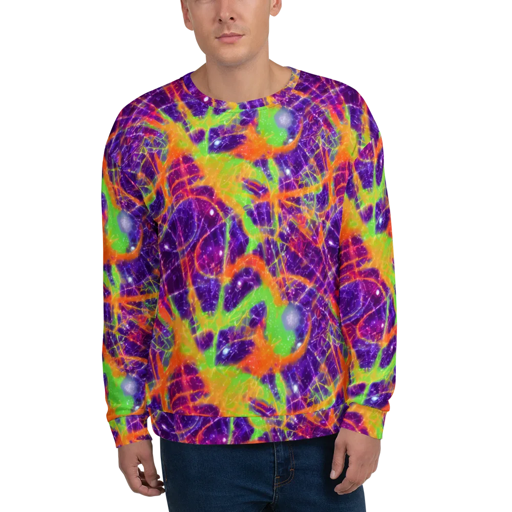 Purple Inferno on Sweatshirt — Front
