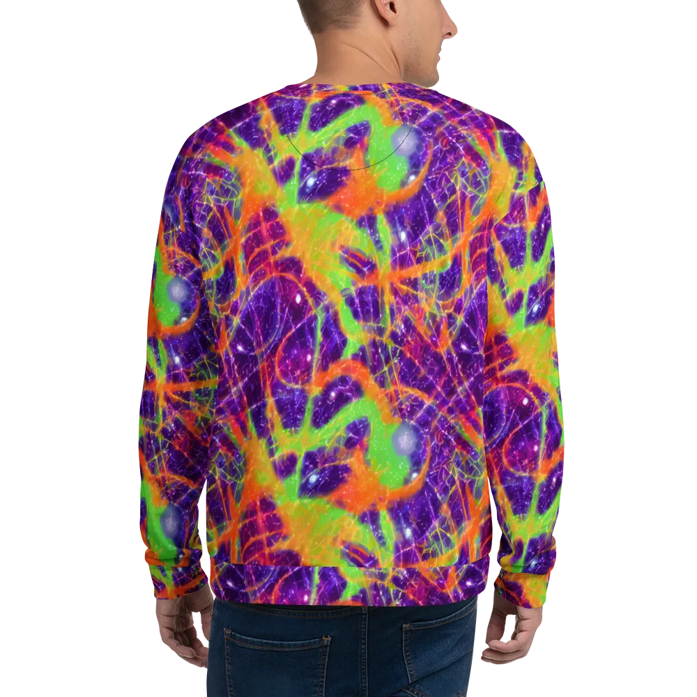 Purple Inferno on Sweatshirt — Back