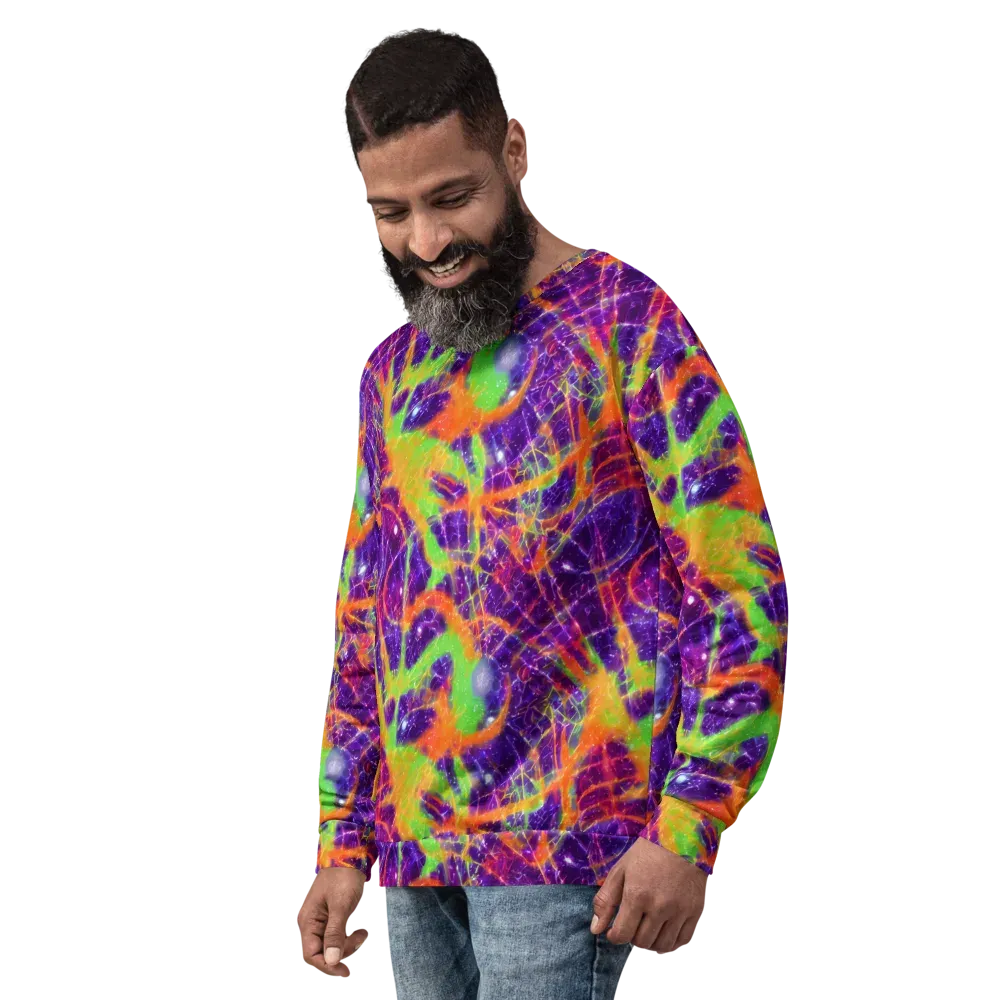 Purple Inferno on Sweatshirt — Left Front