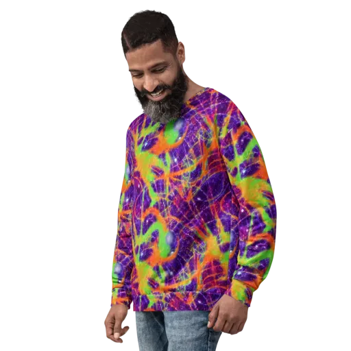Purple Inferno on a Sweatshirt