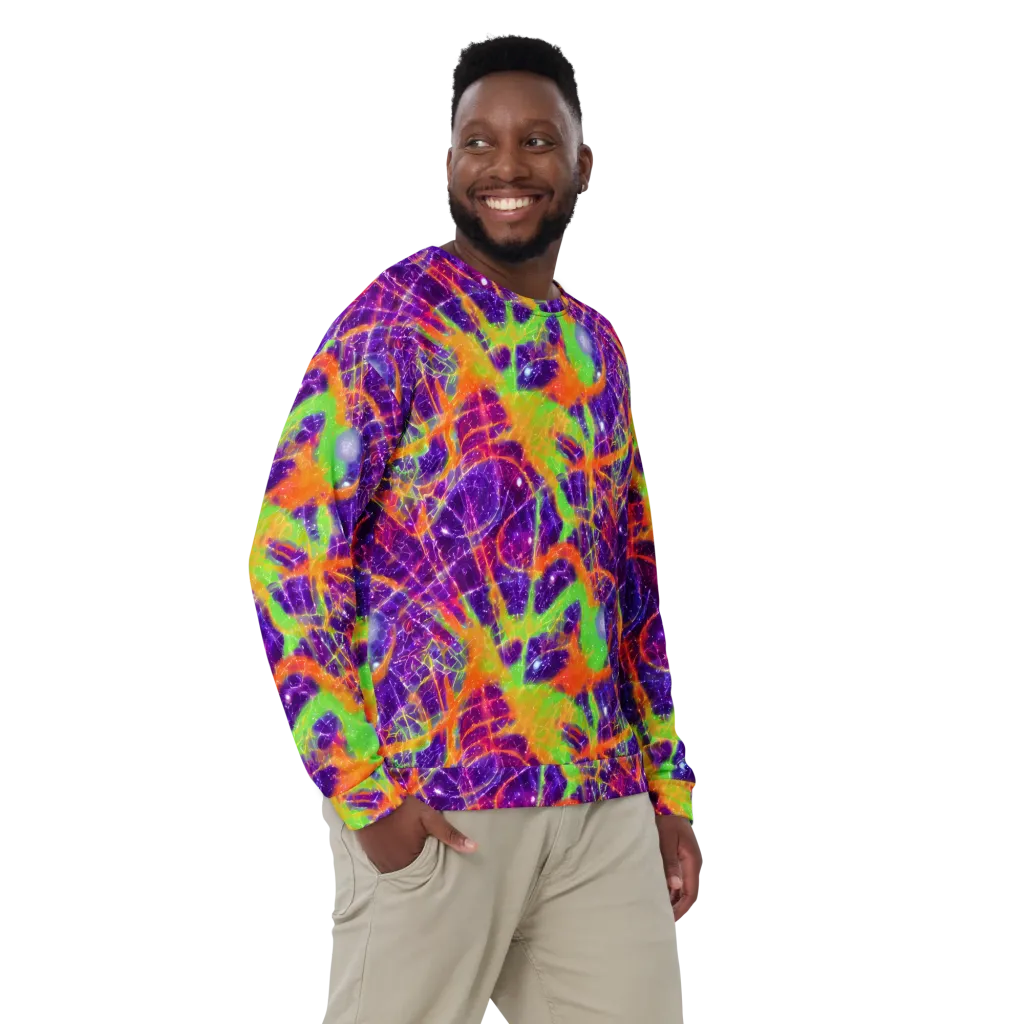 Purple Inferno on Sweatshirt — Front