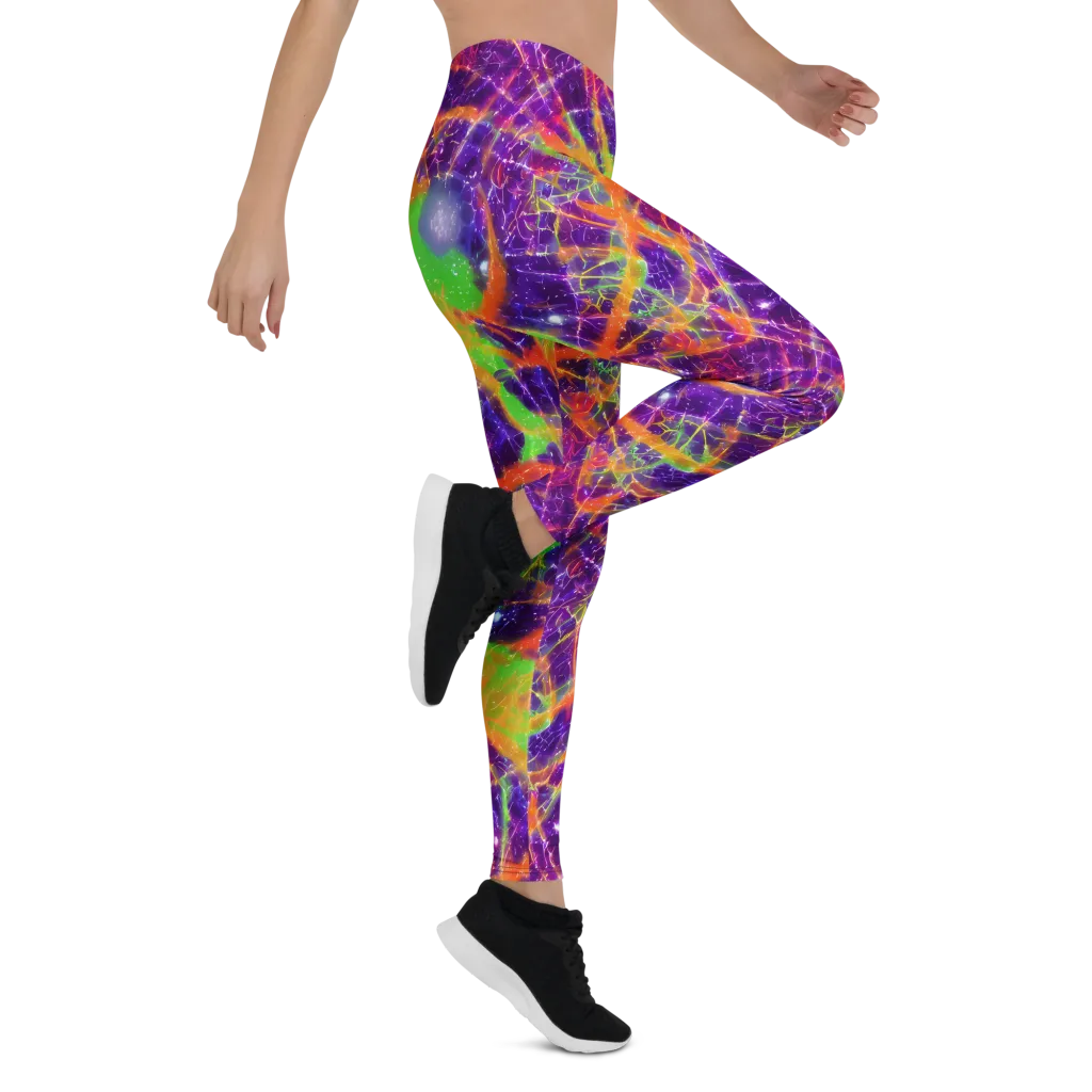 Purple Inferno on Leggings — Right