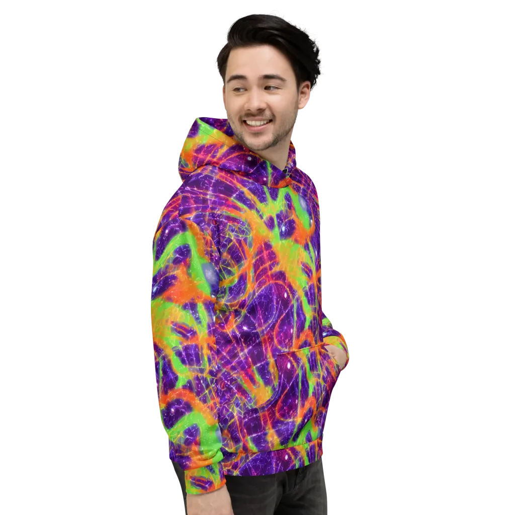 Purple Inferno on Hoodie — Right