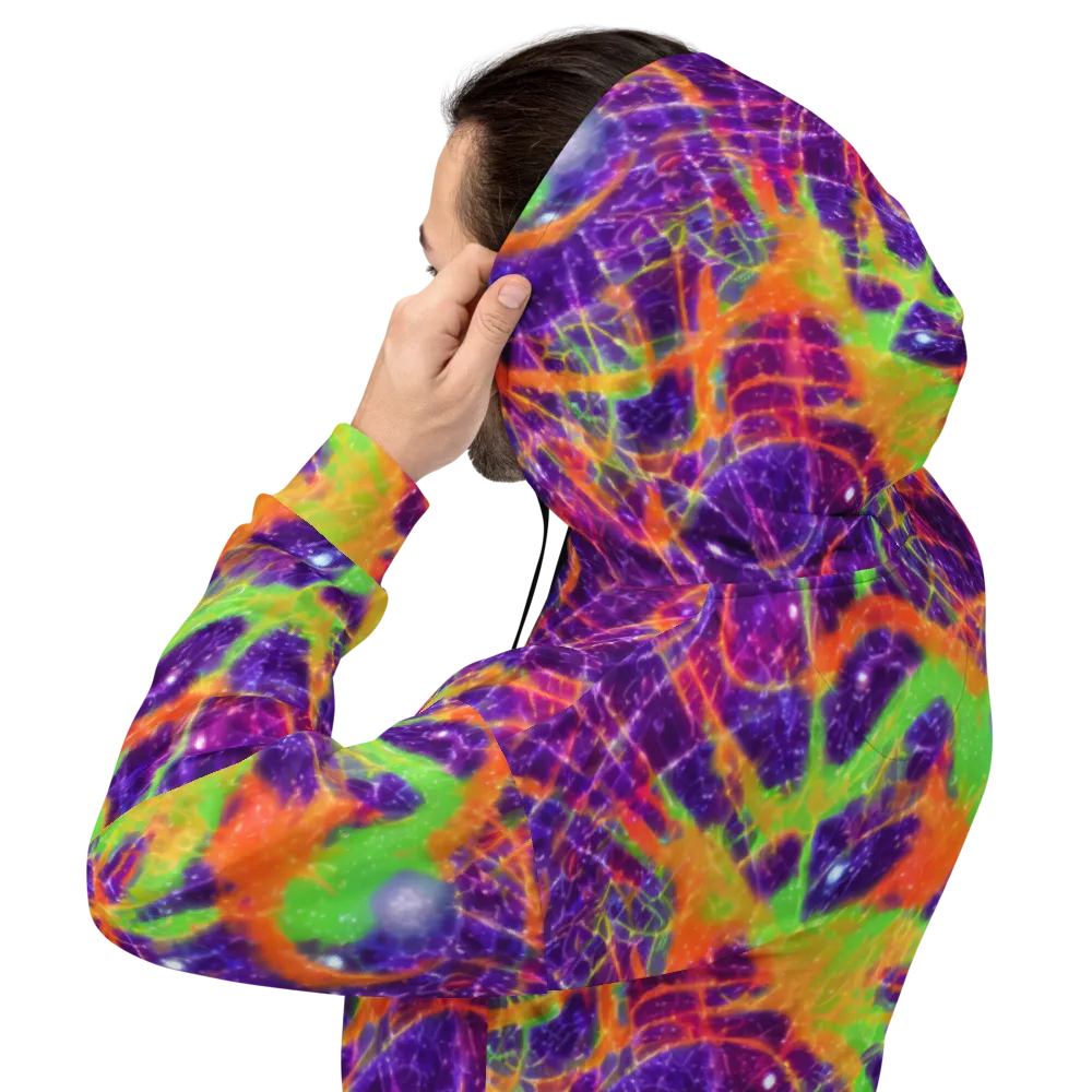Purple Inferno on Hoodie — Back