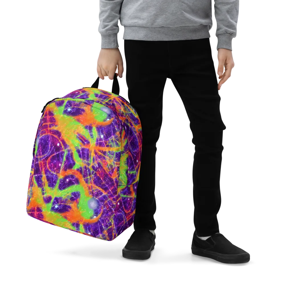 Purple Inferno on Minimalist Backpack — Zoomed-in
