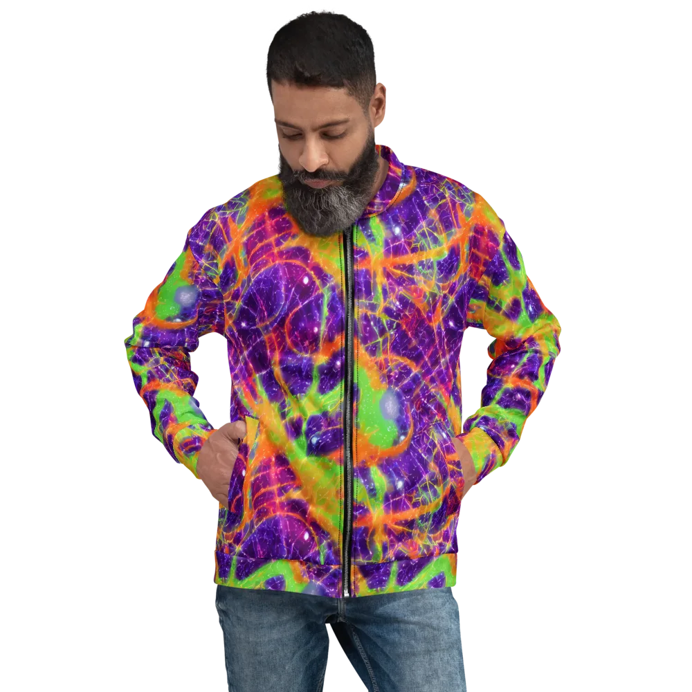 Purple Inferno on Bomber Jacket — Front