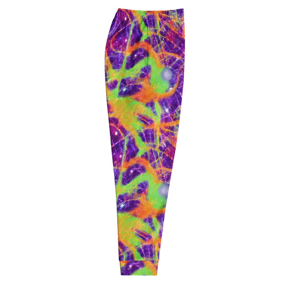 Purple Inferno on Men's Joggers — Right