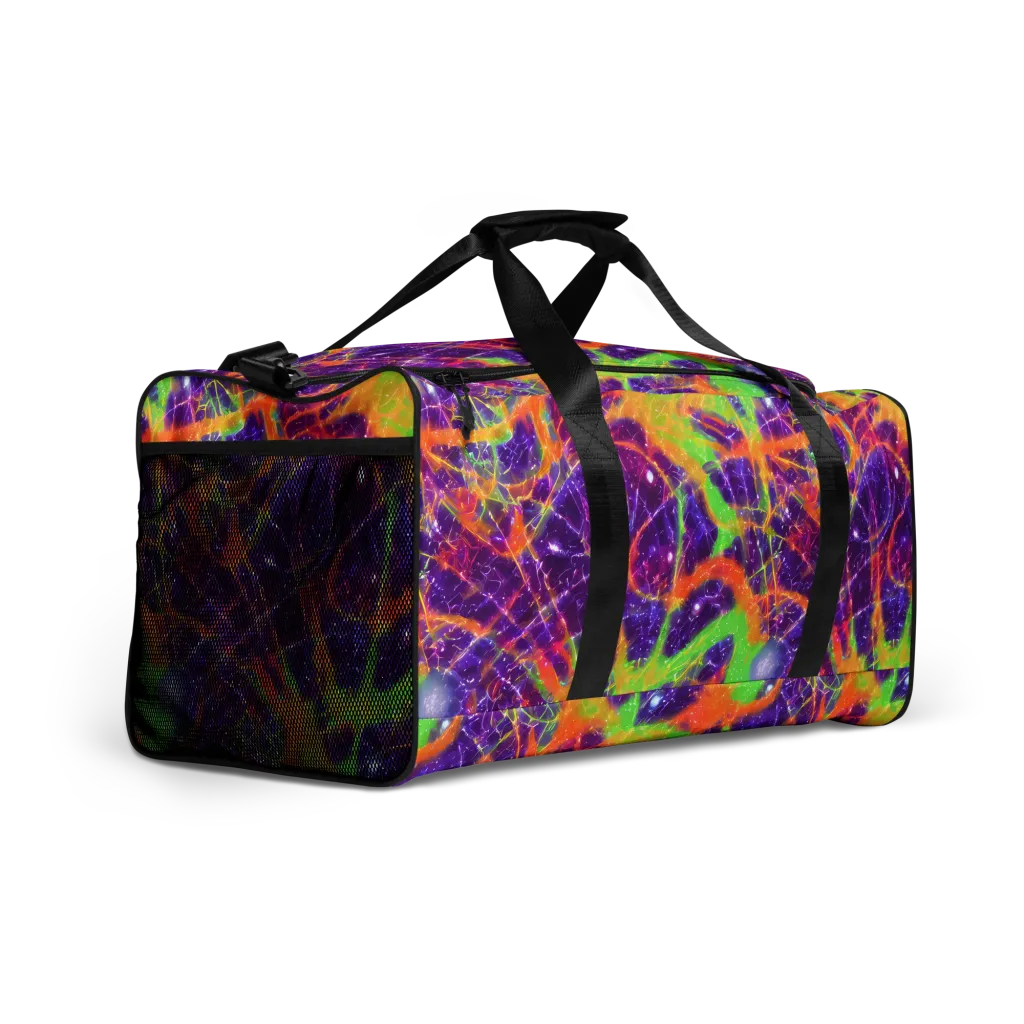 Purple Inferno on Duffle Bag — Right Front
