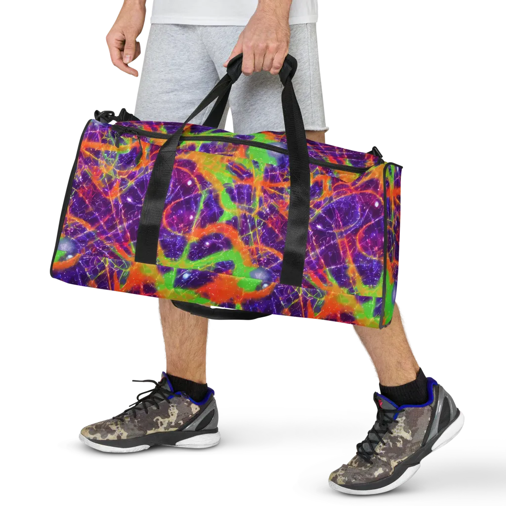 Purple Inferno on Duffle Bag — Front