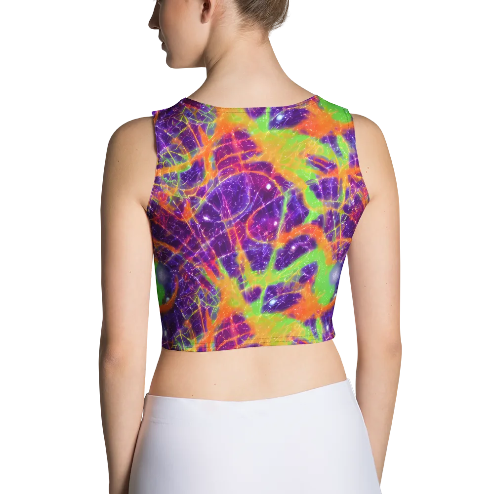 Purple Inferno on Crop Top — Back