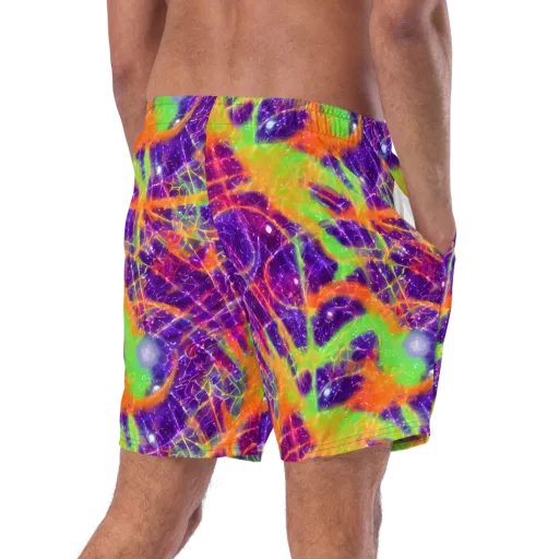 Purple Inferno on a Swim Trunks