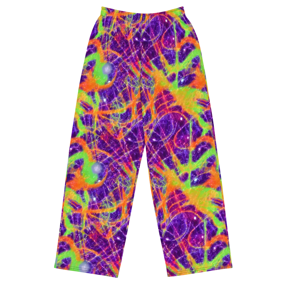 Purple Inferno on Wide-Leg Pants — Front