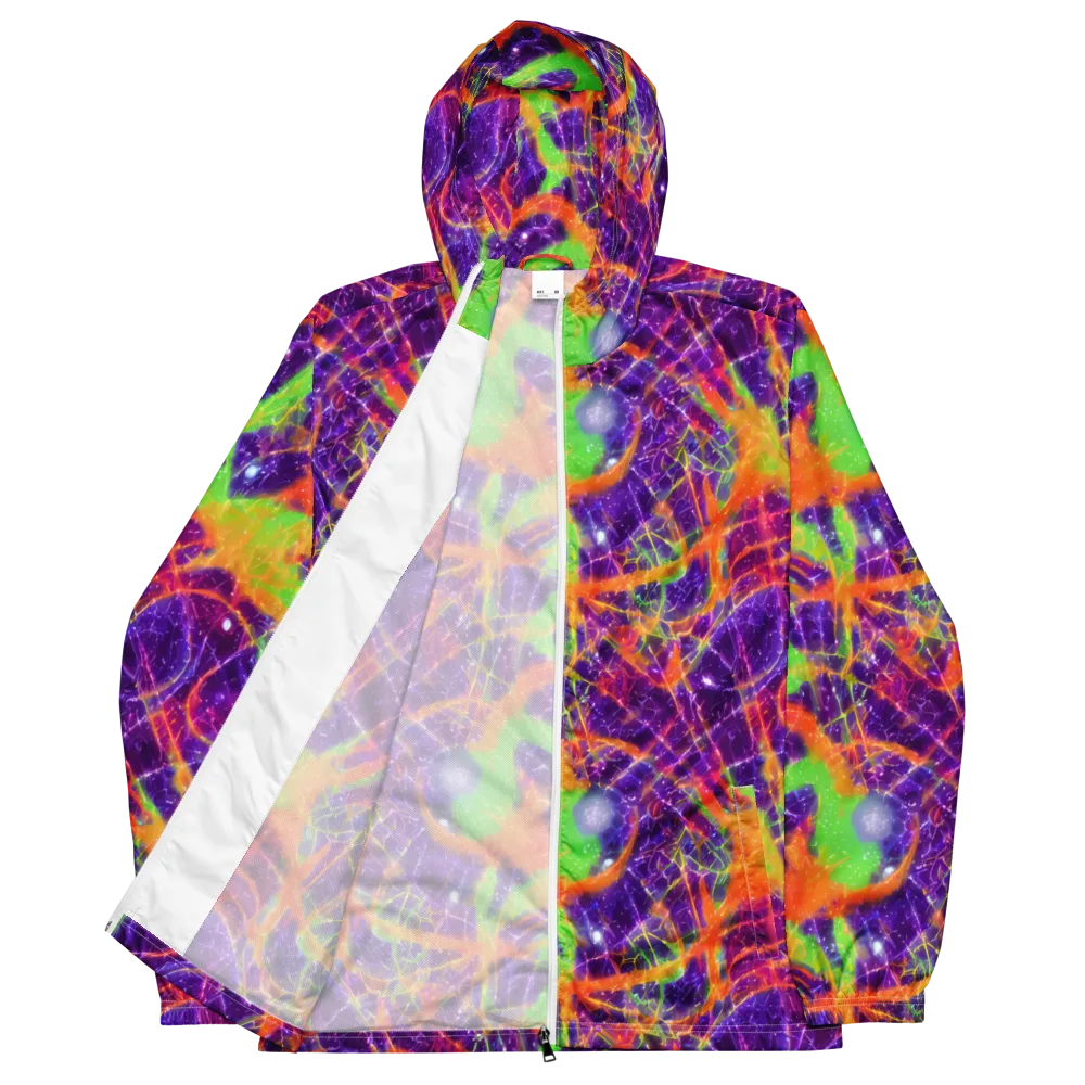 Purple Inferno on Men's Windbreaker — Front