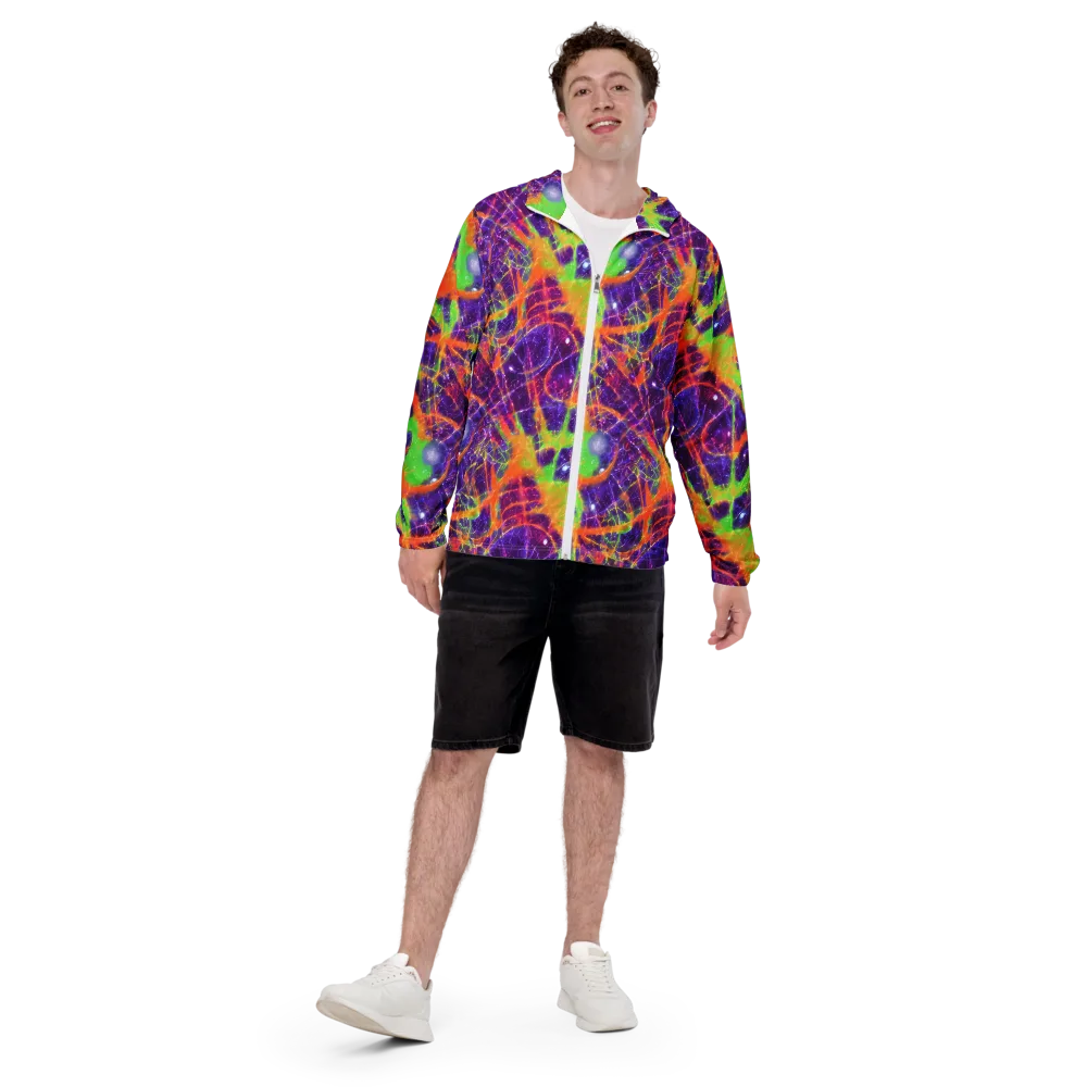 Purple Inferno on Men's Windbreaker — Front