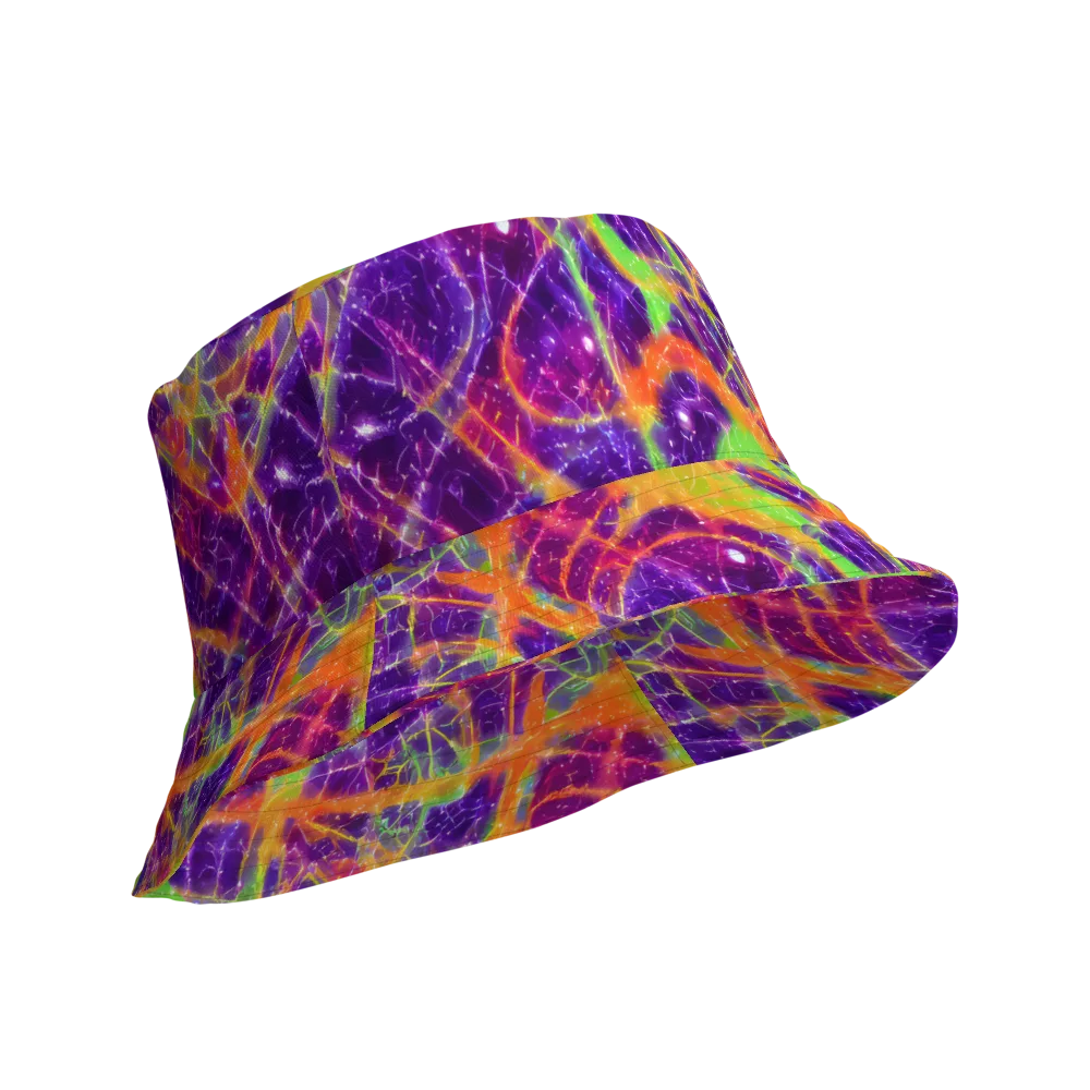 Purple Inferno on Reversible Bucket Hat — Product details Outside