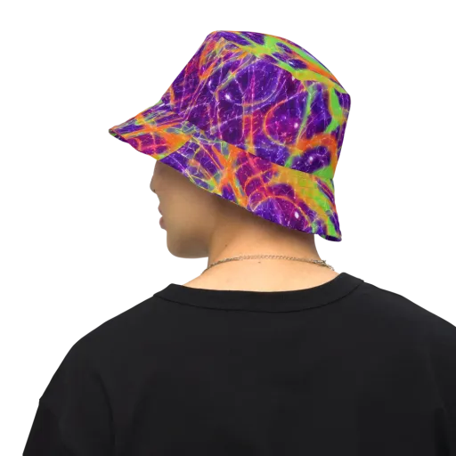 Purple Inferno on a Reversible Bucket Hat