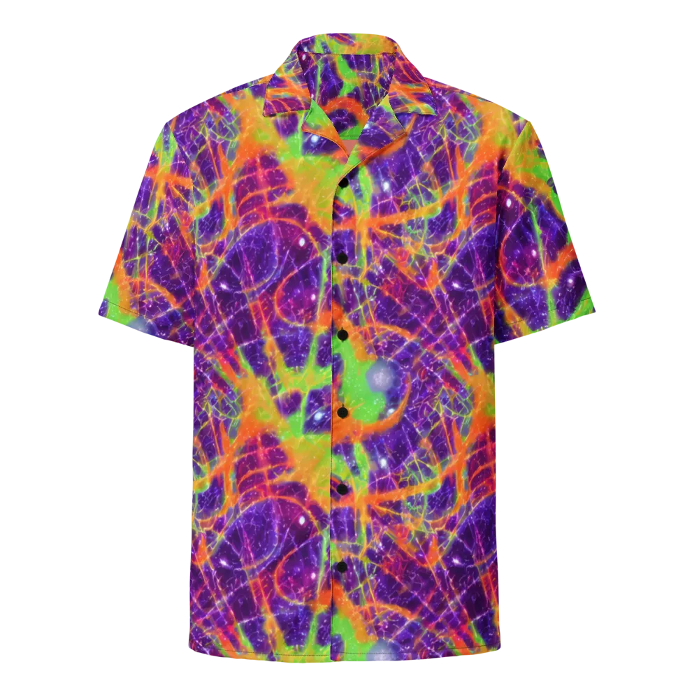 Purple Inferno on Button Shirt — Front