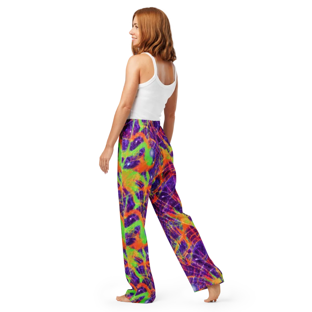 Purple Inferno on Women's Pajama Pants — Back