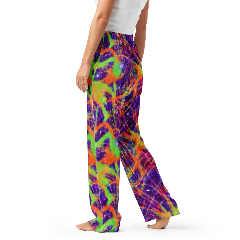 Purple Inferno on Women's Pajama Pants — Left