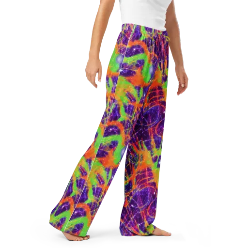 Purple Inferno on a Women's Pajama Pants