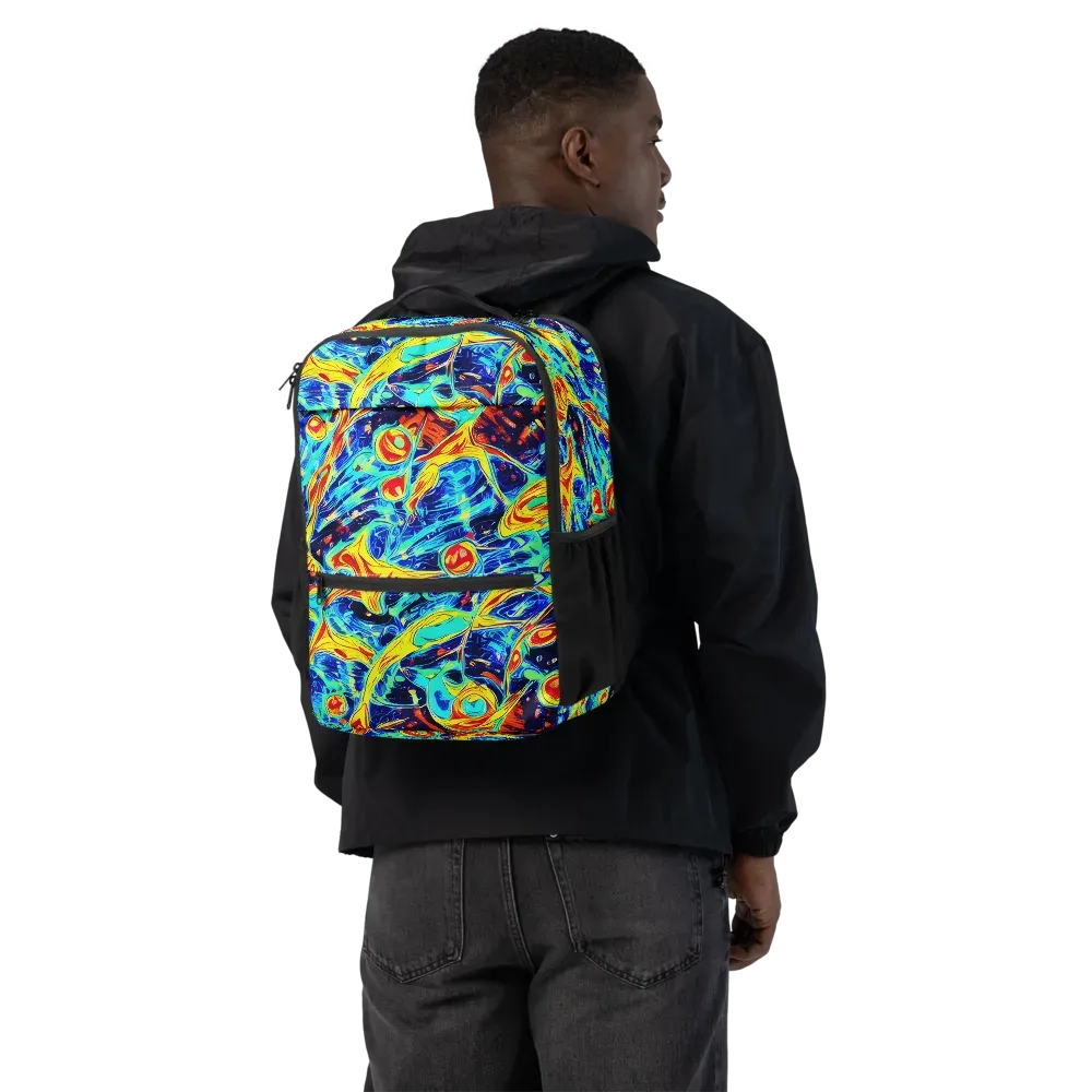 Sonic Tides on Utility Backpack — Back
