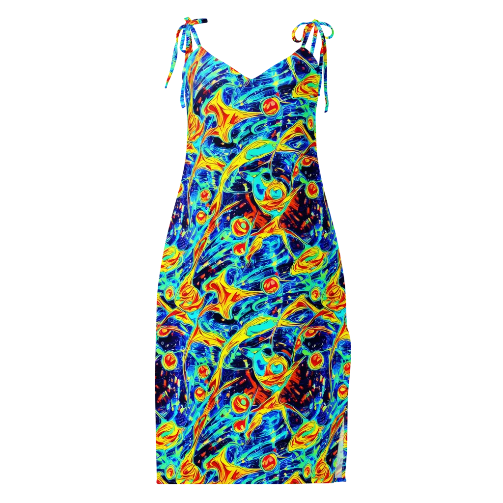 Sonic Tides on Slip Dress — Front