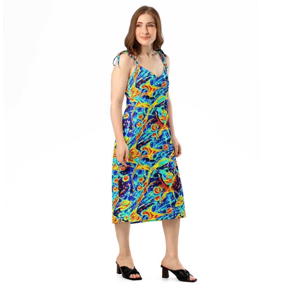 Sonic Tides on Slip Dress — Right Front