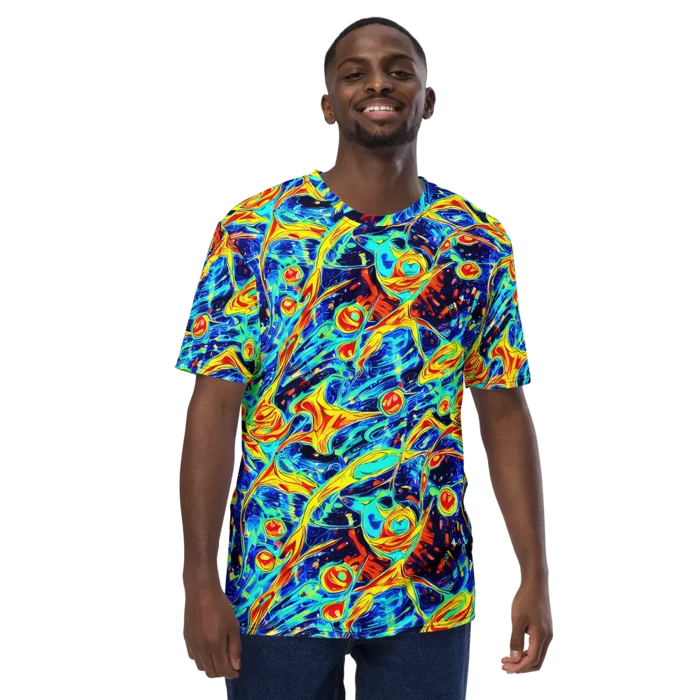 Sonic Tides on Men's Crew Neck T-Shirt — Front