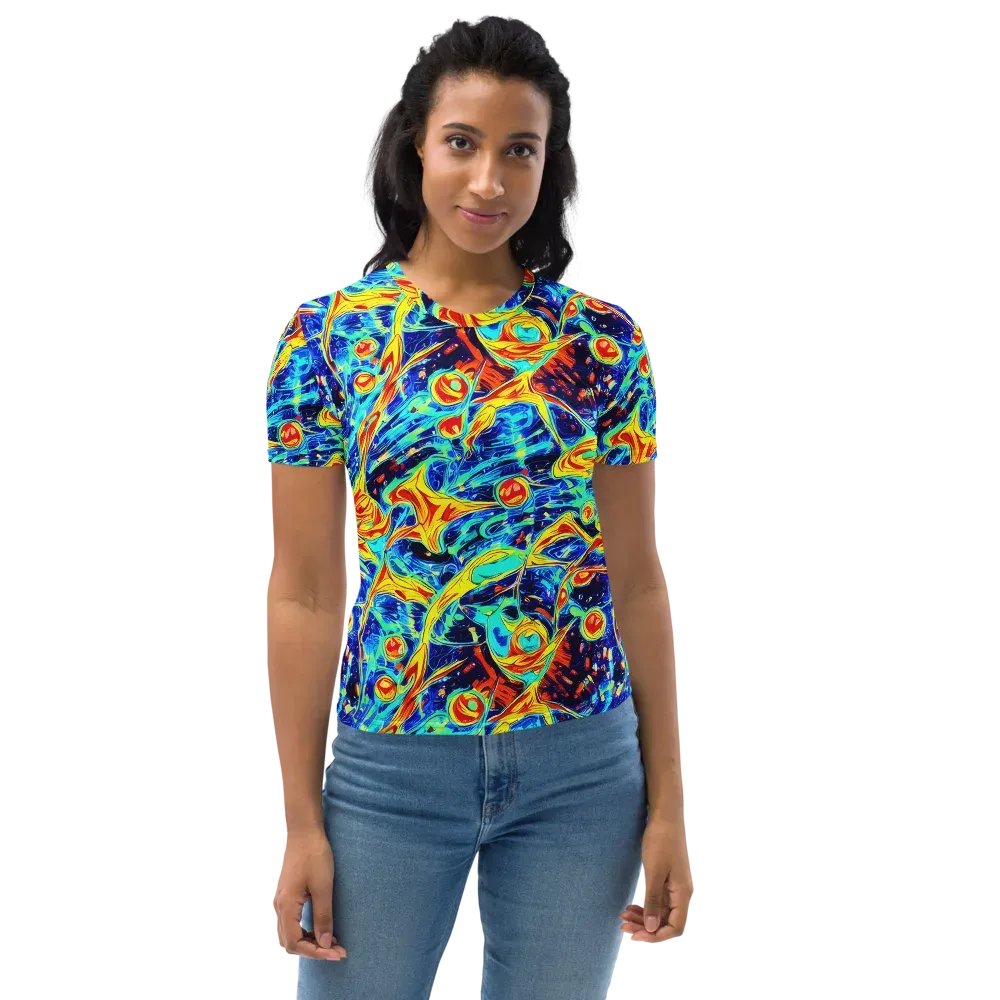 Sonic Tides on Women's Crew Neck T-Shirt — Front