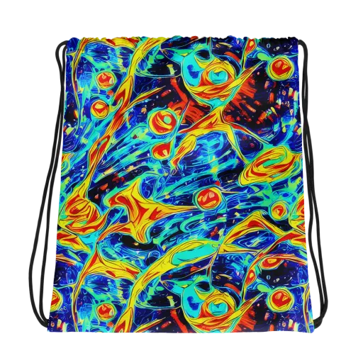 Sonic Tides on a Drawstring Bag