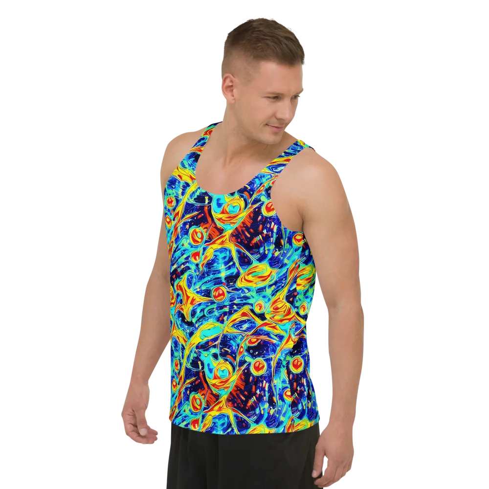 Sonic Tides on Men's Tank Top — Left Front