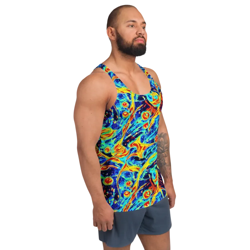 Sonic Tides on Men's Tank Top — Right Front