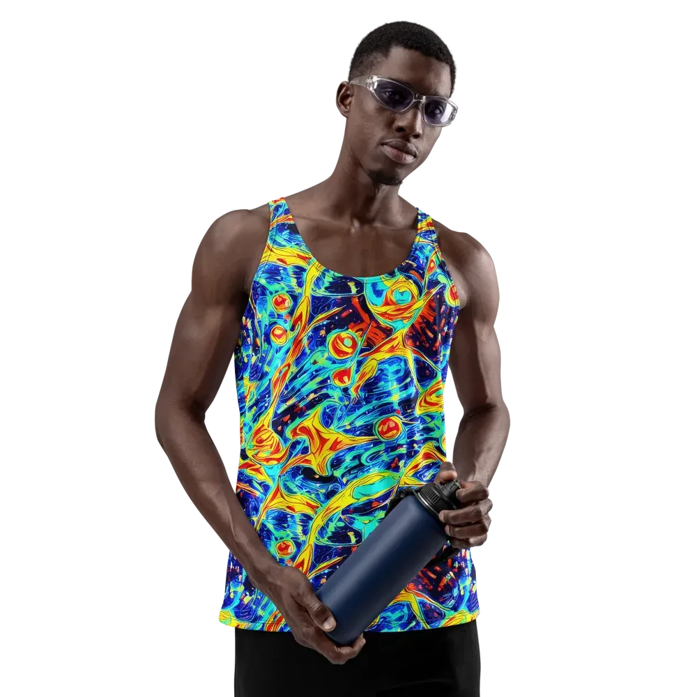 Sonic Tides on Men's Tank Top — Front