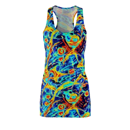 Sonic Tides on a Racerback Dress