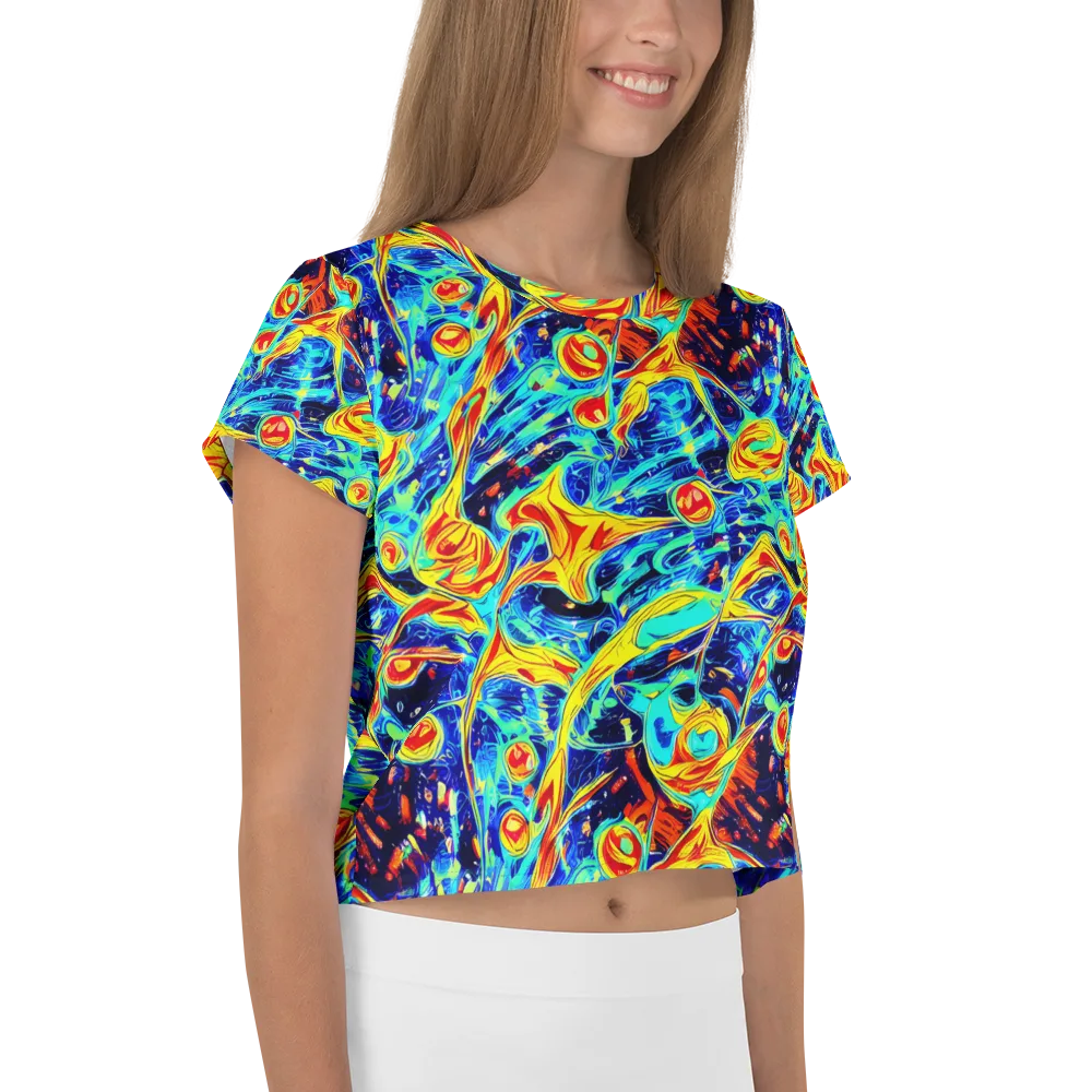 Sonic Tides on Crop Tee — Right
