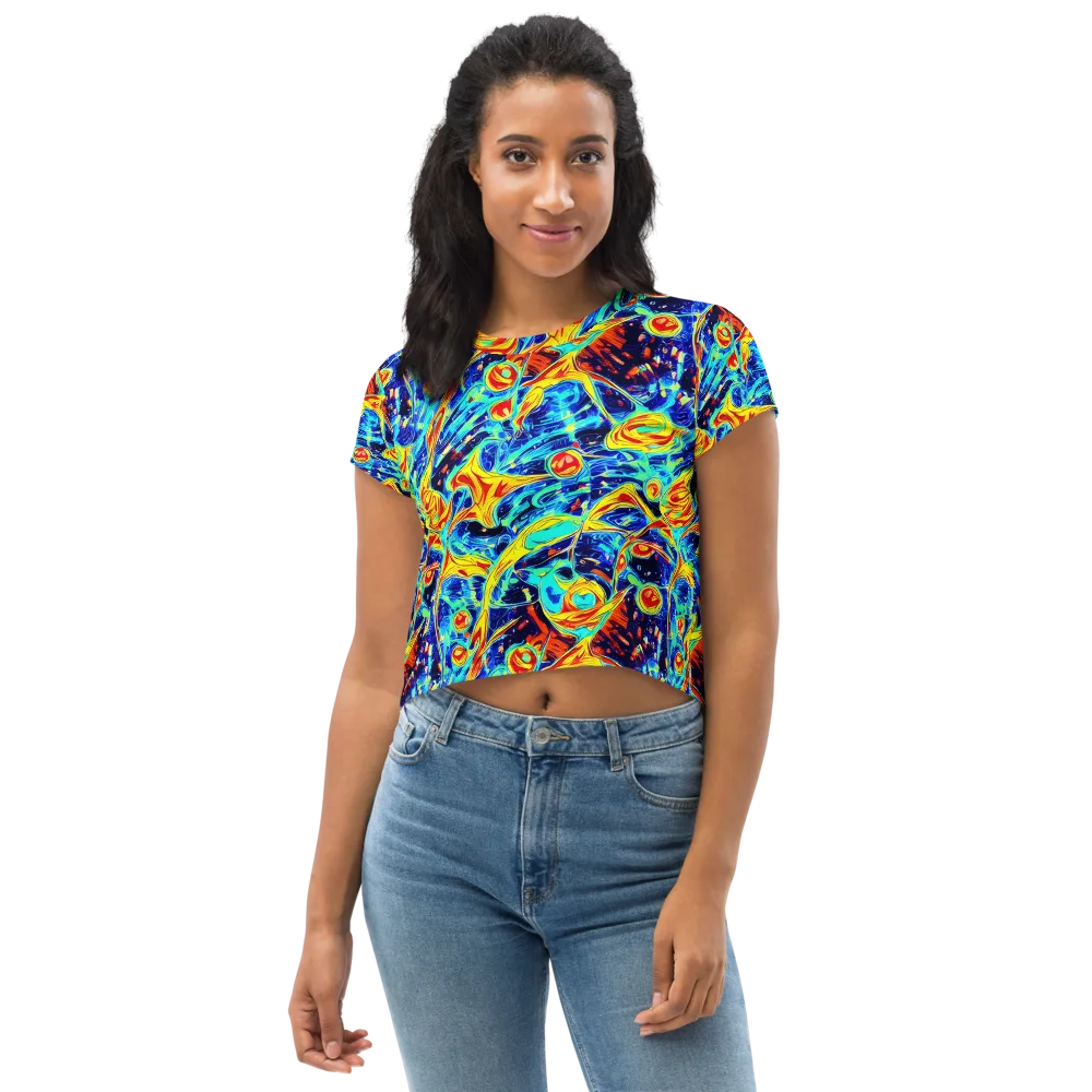 Sonic Tides on Crop Tee — Front