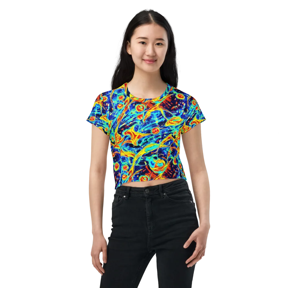 Sonic Tides on Crop Tee — Front