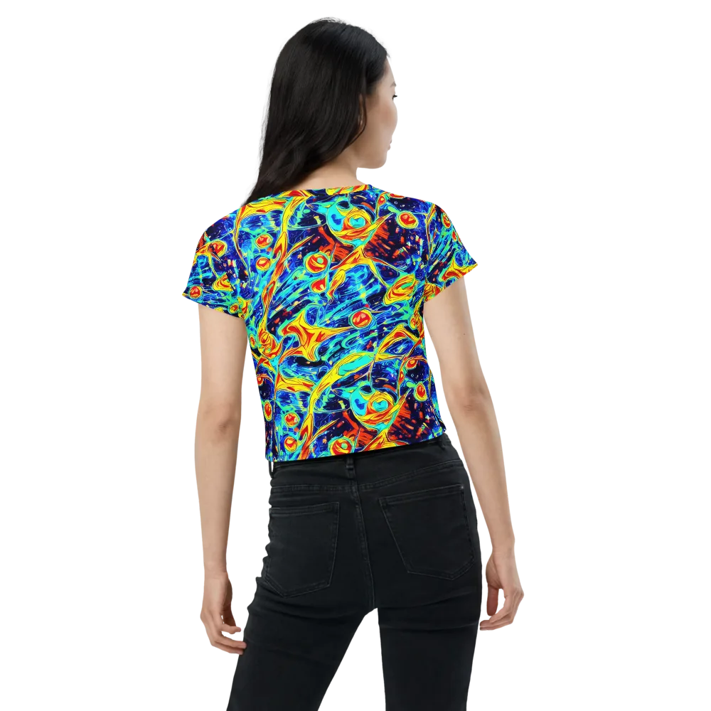 Sonic Tides on Crop Tee — Back