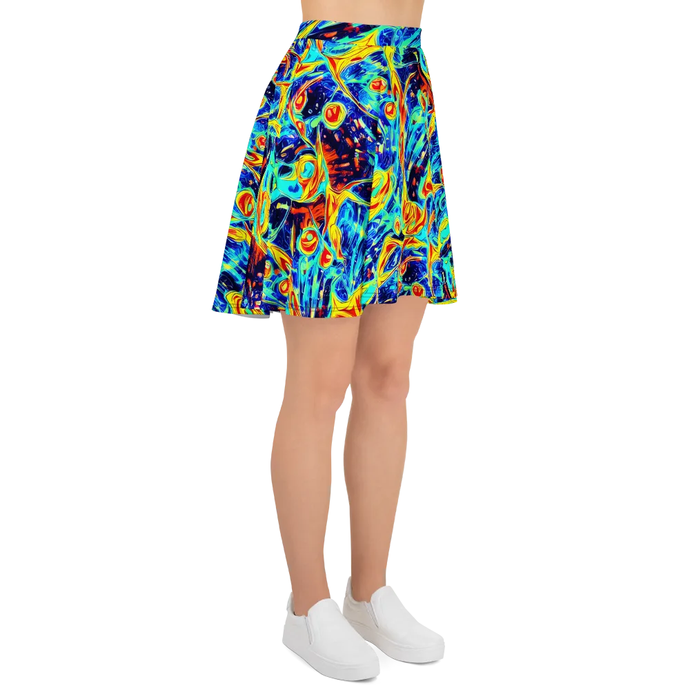 Sonic Tides on Skater Skirt — Right