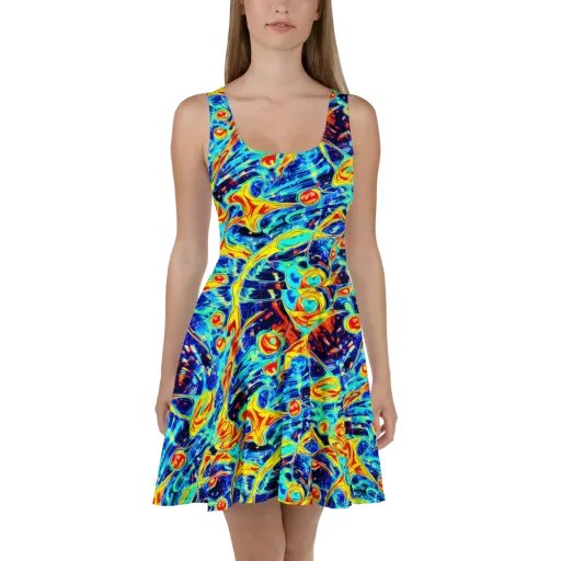 Sonic Tides on a Skater Dress