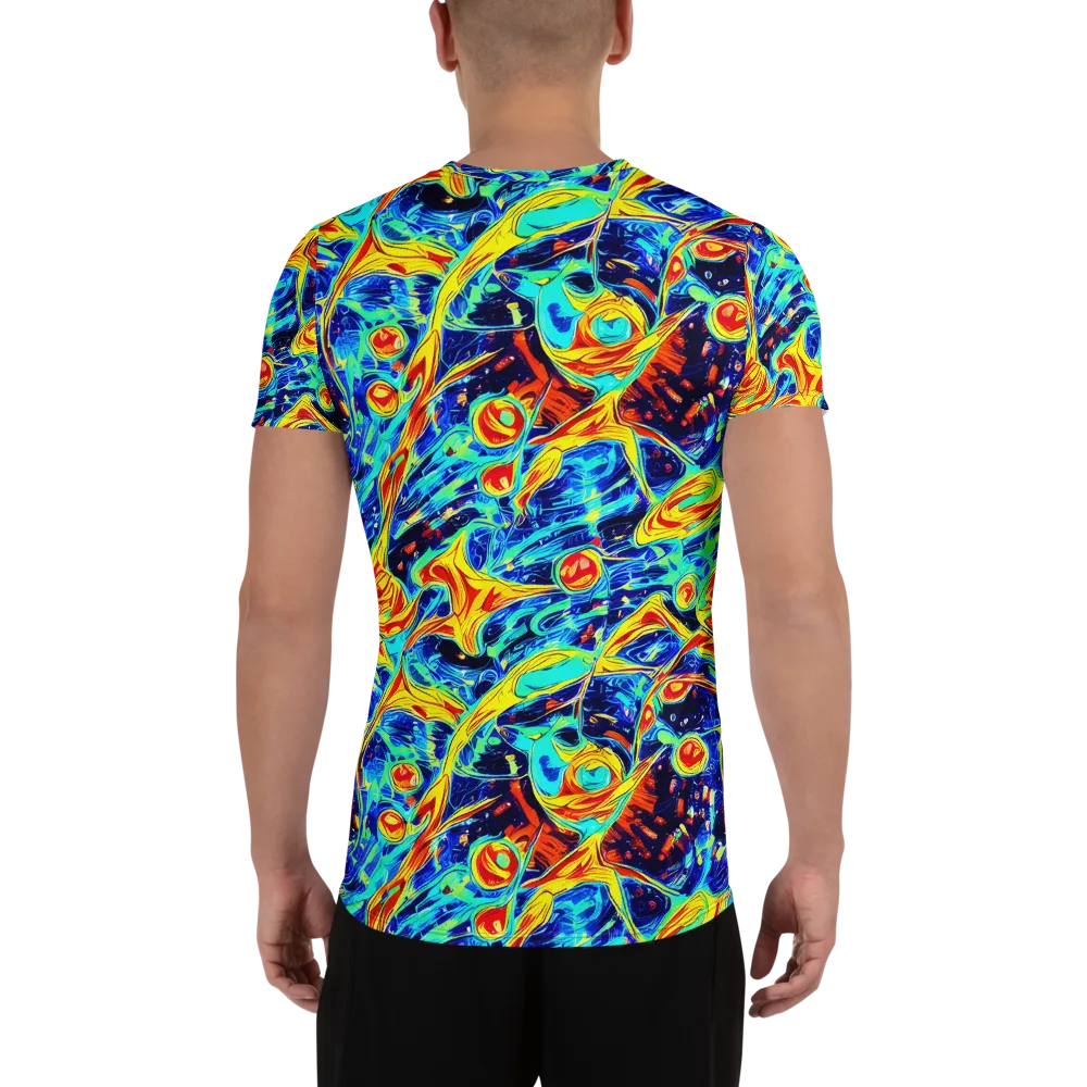 Sonic Tides on Men's Athletic T-Shirt — Back