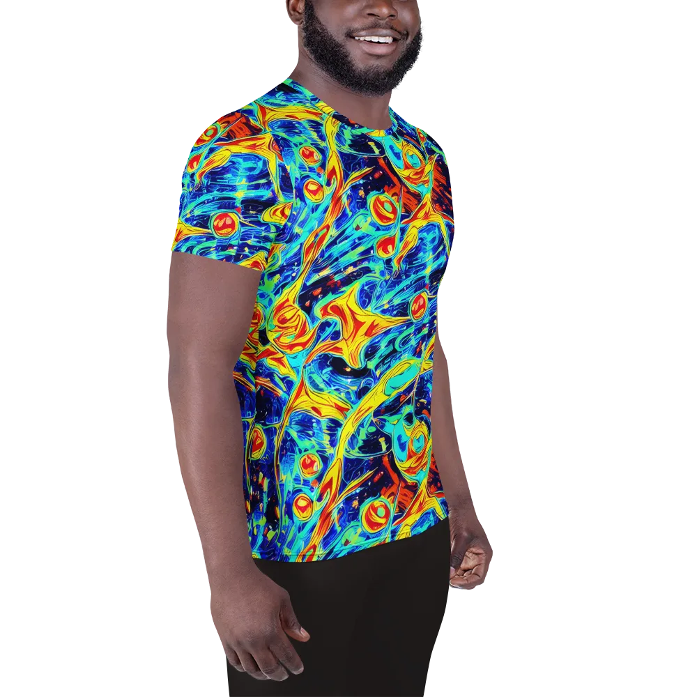 Sonic Tides on Men's Athletic T-Shirt — Right