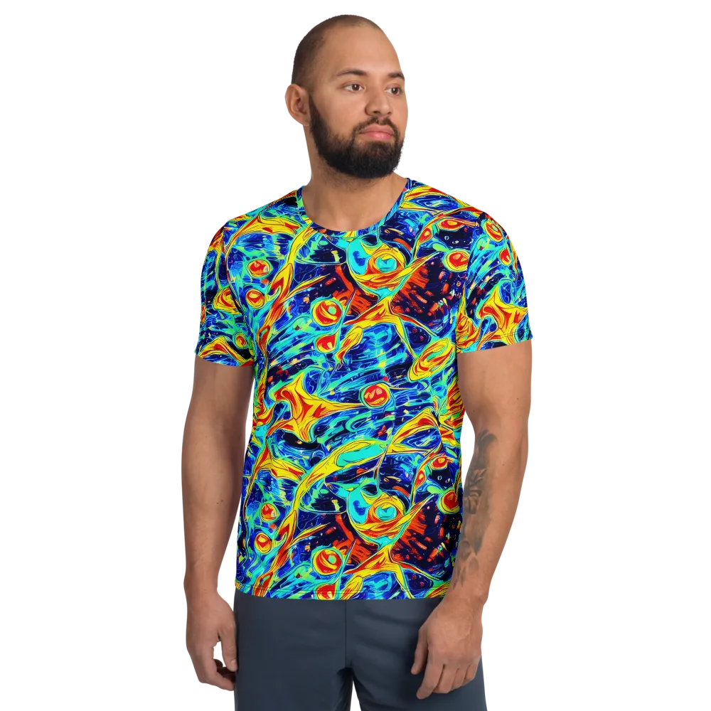 Sonic Tides on Men's Athletic T-Shirt — Front