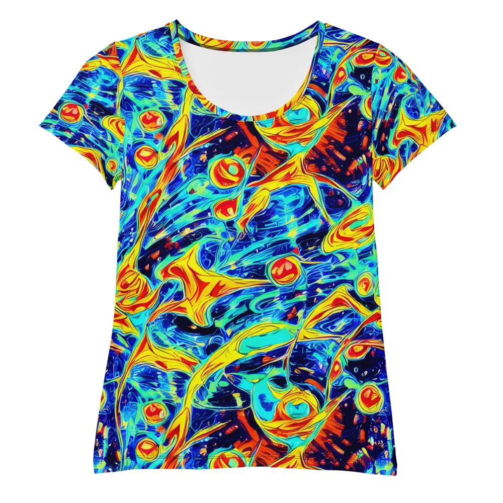 Sonic Tides on Women's Athletic T-Shirt — Front