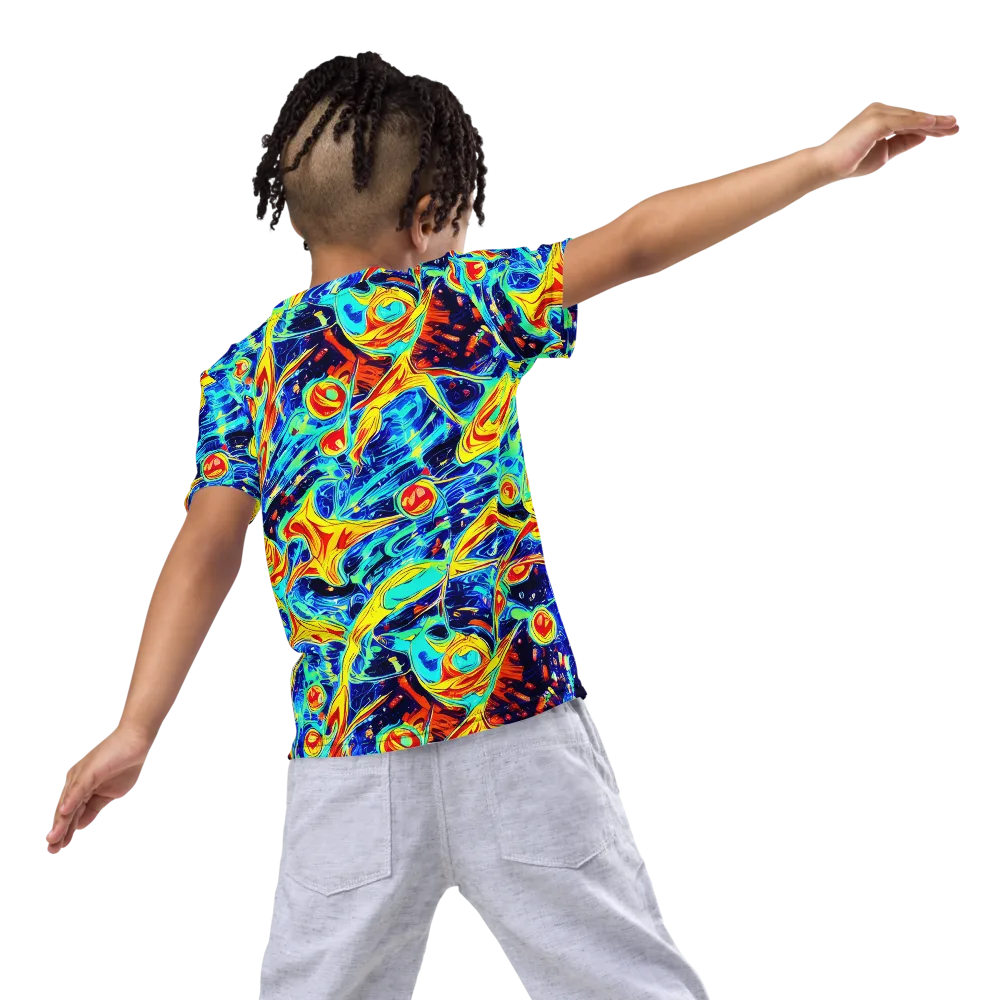 Sonic Tides on Kids Crew Neck T-Shirt — Back