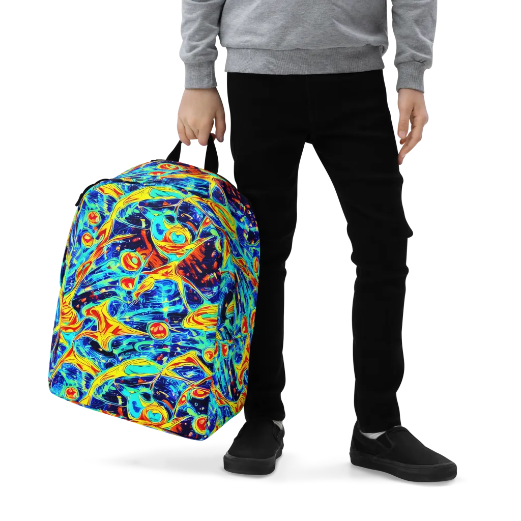 Sonic Tides on Minimalist Backpack — Zoomed-in